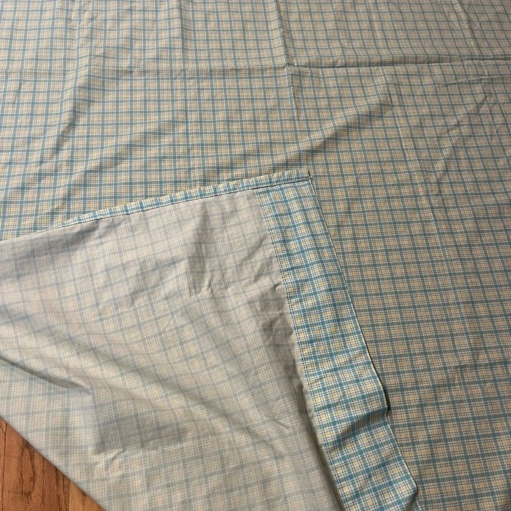 Vintage Westpoint Steven’s Plaid Flat Sheet/ fabric
